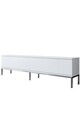 Comoda TV, Bexley, Lord, 180x47x30 cm, PAL, Alb / Argintiu