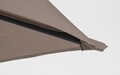 Umbrela pentru gradina / terasa, Kalife, Bizzotto, Ø 250 cm, stalp Ø 36 / 38 mm, aluminiu, grej