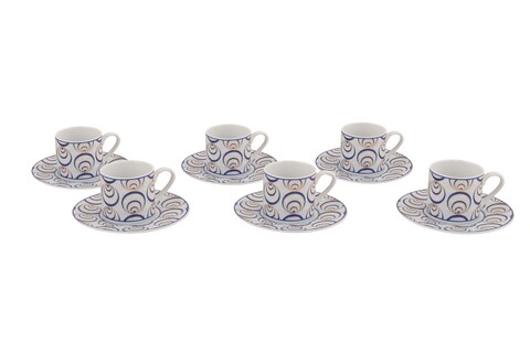 Set de cafea Kutahya Porselen, RU12KT4309726, 12 piese, portelan Bucatarie