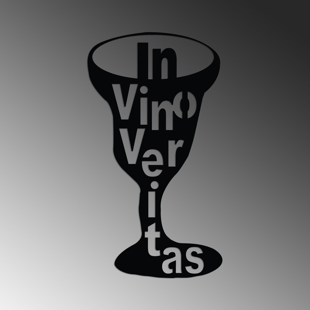 Decoratiune de perete, Veritas 1, 30 x 60 cm, Negru — imaginea 5