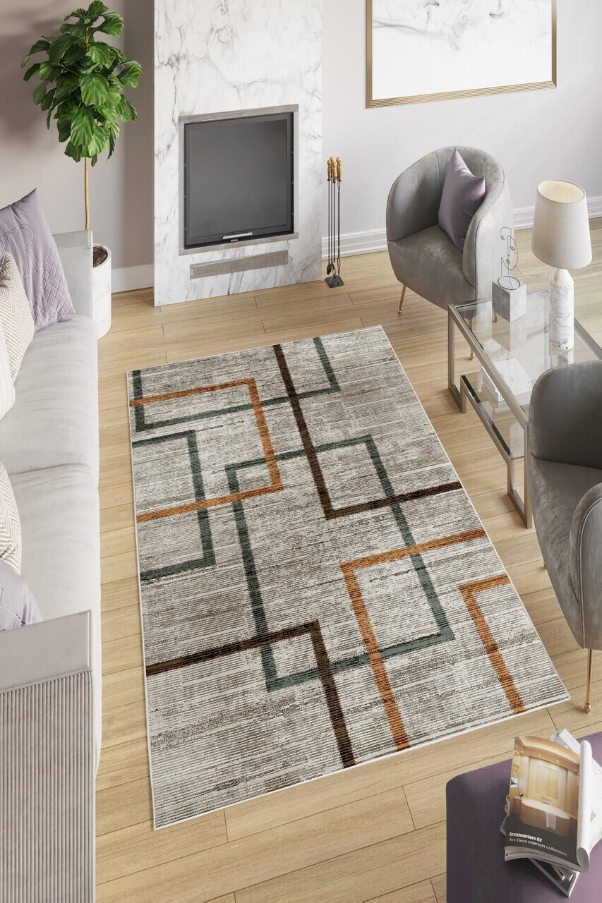 Covor W704 120x180 cm Poliester Gri