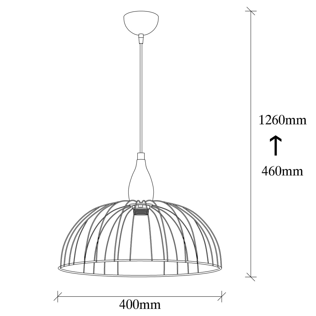 Lustra, Tatum, 584TTM1166, Metal, Negru - 2 | YEO