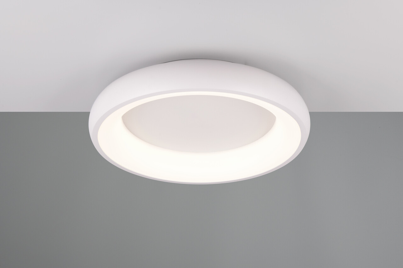Plafoniera Cardona, TRIO, 46.5x10 cm, 29W, 1x SMD LED, metal, alb mat - 1 | YEO