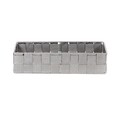 Organizator dulap, Compactor, Tex Large, 30 x 12 x 7 cm, textil, gri
