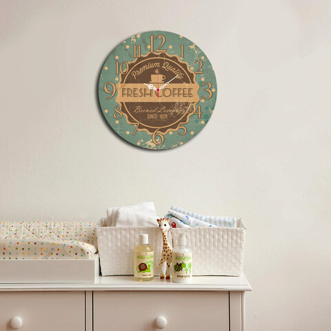 Ceas de perete, ms-28, mdf, ø40 cm, multicolor