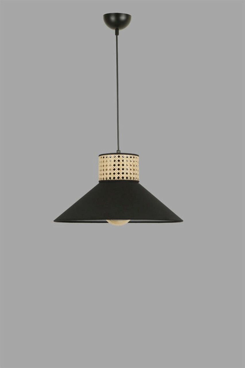 Lustra, Rattan, 941RTN1103, Ratan, Negru / Rattan - 2 | YEO
