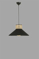 Lustra, Rattan, 941RTN1103, Ratan, Negru / Rattan