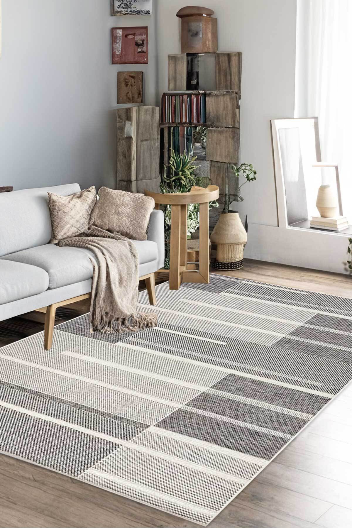 Covor, CLR-7203-264, 160x220 cm, Poliester, Gri