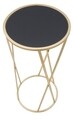 Masuta Glam Simple, Mauro Ferretti, Ø 35x75 cm, fier, auriu