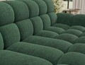 Coltar extensibil stanga 3 locuri ELTAP, Ceedro, 283x165x98 cm, lemn/poliester, verde inchis