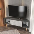 Comoda TV, Zena Home, Mora, Antracit/Alb