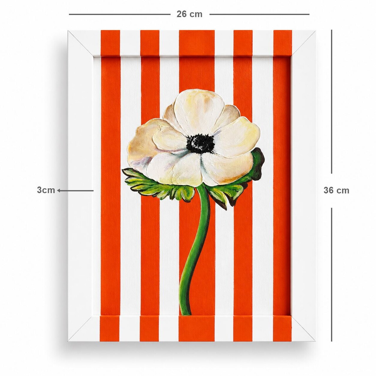 Tablou decorativ, YBC11921, Canvas, Rama din lemn (grosime 3 cm), Multicolor — imaginea 4