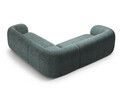 Coltar simetric 5 locuri, Kate, Micadoni, 252x252x76 cm, tesatura structurata, albastru melanj