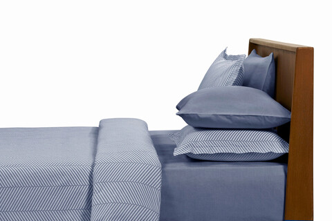 Set 2 fete de perna, Chevron (50 x 70) - Blue, L'appartement , Bumbac