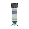 Masa de calcat, Brabantia B, Morning Breeze, 124x38 cm, 7 pozitii de reglare, cu suport statie de calcat, otel/bumbac