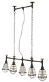 Lustra Manhattan 5, Mauro Ferretti, 114 x 14 x 32 cm, 5 x E27, 20W, fier