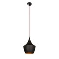 Lustra, Elmas - 3551, Opviq, 23 x 130 cm, 1 x E27, 40W, negru/rosu