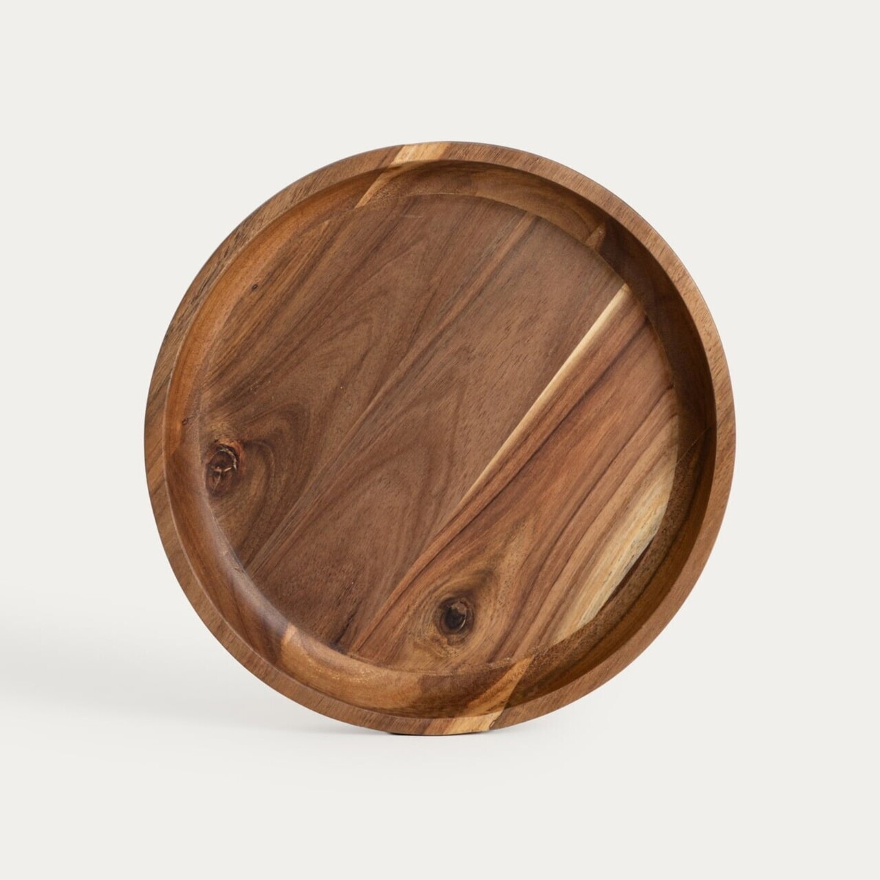 Platou servire Mooka, Homla, 30x4 cm, lemn, maro - view 2