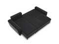 Coltar extensibil reversibil 4 locuri, Moghan, Micadoni Home, BL, 241x145x88 cm, catifea, gri inchis