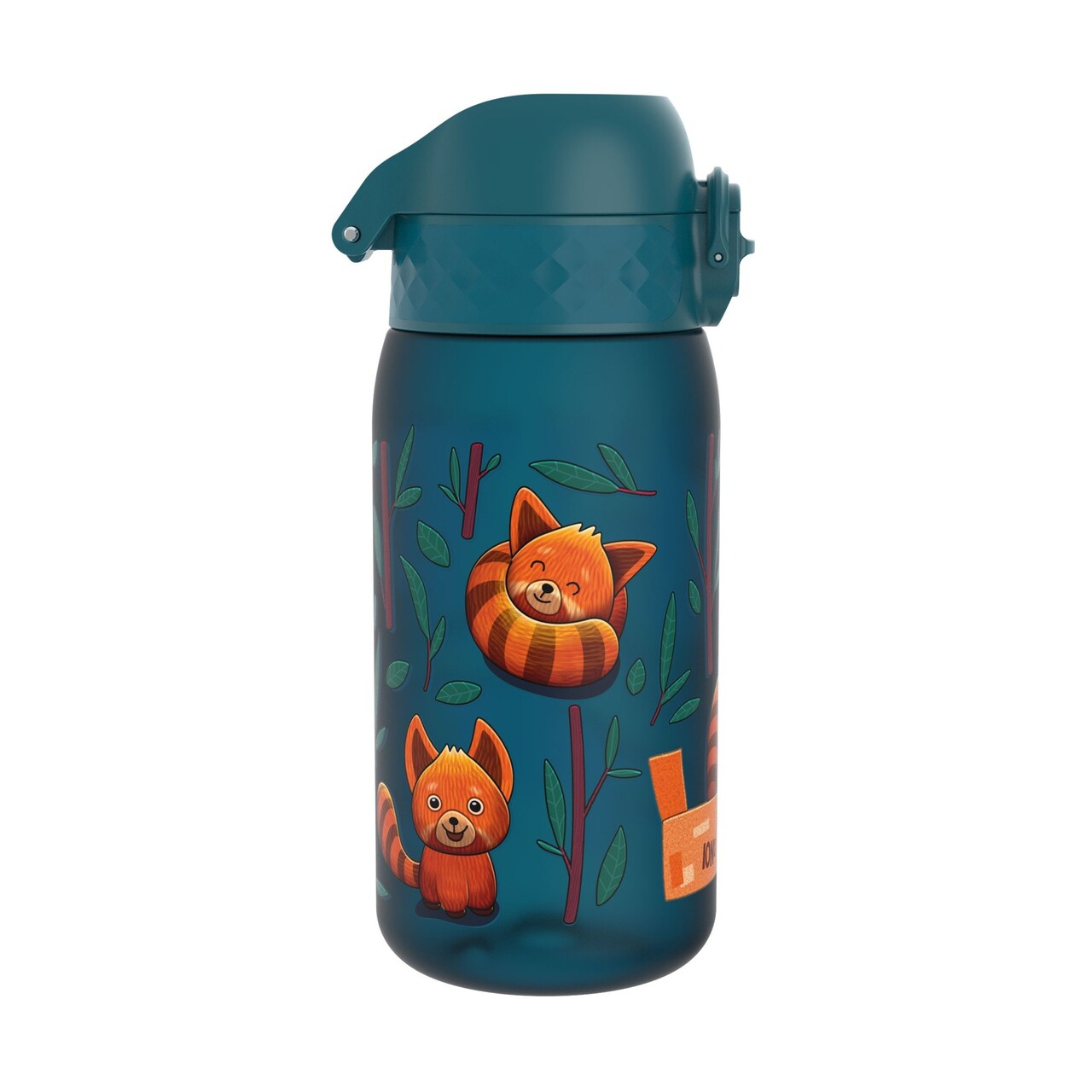 Sticla apa pentru copii, recyclon, 350ml, Red Pandas - Ion8 - imagine 4