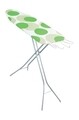 Masa de calcat Vega Green Circle, Metaltex, 33 x 109 cm, metal/bumbac/burete, verde