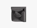 Modul pentru canapea, 1 loc, Chris-259, Micadoni Home, 100x100x80 cm, tesatura structurata chenille, gri beton