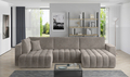 Coltar extensibil dreapta 6 locuri ELTAP, RT-18SO, Bonito, 350x175x92 cm, lemn/poliester, bej inchis