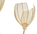 Suport pentru lumanari, Floty Golden, Mauro Ferretti, 3 lumanari, 35x88 cm, fier