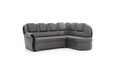 Coltar extensibil dreapta 3 locuri ELTAP, L-085, Lord, 243x180x112 cm, lemn/poliester, gri/negru