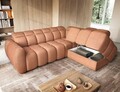 Coltar extensibil dreapta 4 locuri ELTAP, RT-24XIL, Falconn, 258x208x107 cm, lemn/poliester, portocaliu