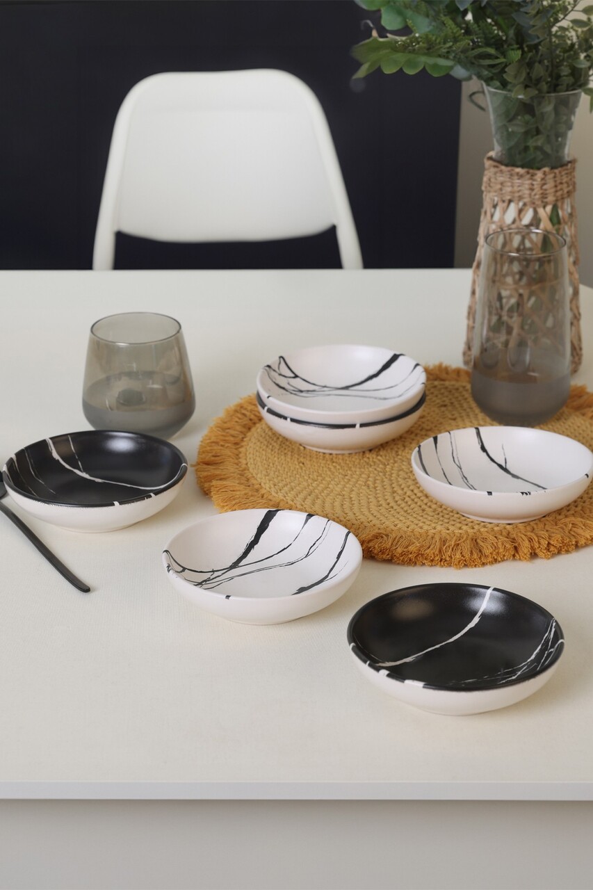 Set boluri pentru sos (6 piese), L'essentiel Maison, 275KRM2306, Antibacterian, Alb mat - view 2