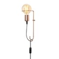 Aplica de perete, Pota - 3661, Opviq, 9 x 15 x 30 cm, 1 x E27, 40W, cupru