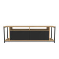 Comoda TV, Retricy, Omar, 160x35x50.8 cm, PAL, Stejar / Negru