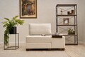 Fotoliu extensibil, Balcab Home, 825BLC4711, Lemn, Crem