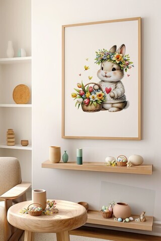 Tablou decorativ, Arteastermodel32-3348, MDF, Multicolor