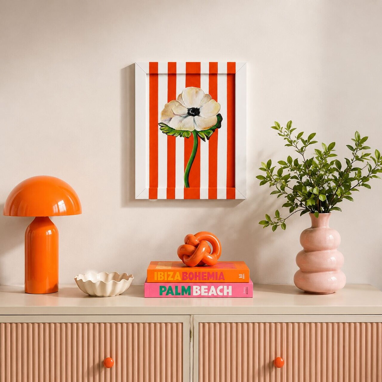 Tablou decorativ, YBC11921, Canvas, Rama din lemn (grosime 3 cm), Multicolor — imaginea 2