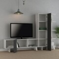 Comoda TV, Homitis, Cago - Beige, Anthracite, 32x192x133.5 cm