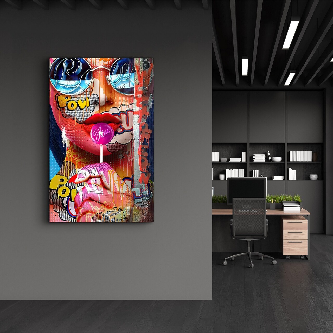 Tablou decorativ, CAM-3089, Dimensiuni: 46 x 72 cm, Multicolor - view 2