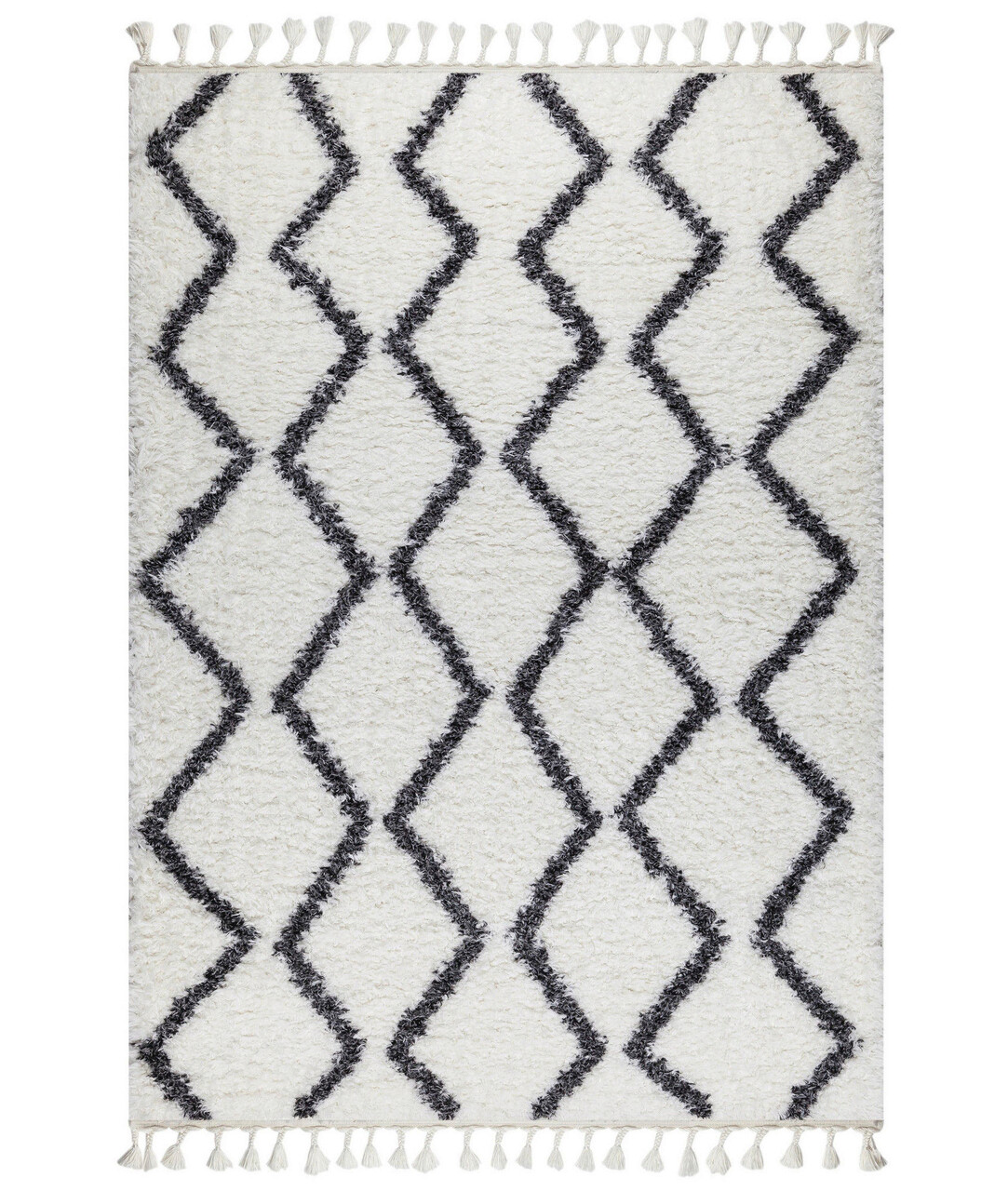 Covor, 0420A , 120x180 cm, Poliester, Alb / Antracit - 1 | YEO
