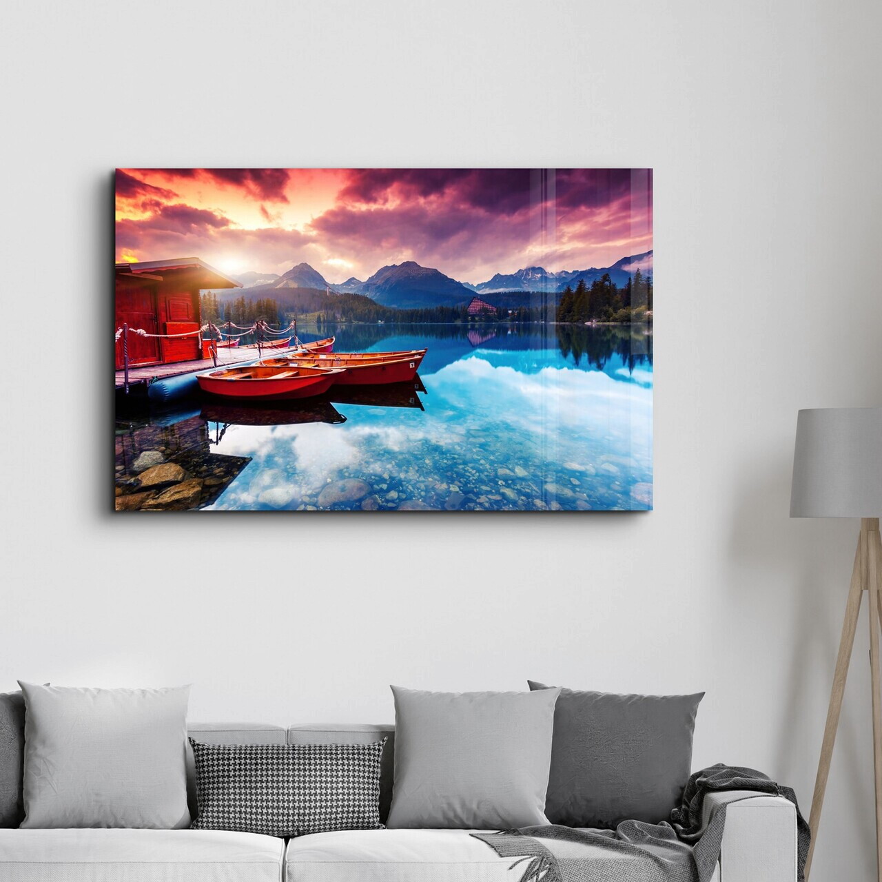 Tablou decorativ, CAM-3041, Dimensiuni: 46 x 72 cm, Multicolor — imaginea 3