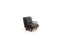 Canapea extensibilă cu 1 loc, Futon, 859FTN2346, Metal , Gri inchis