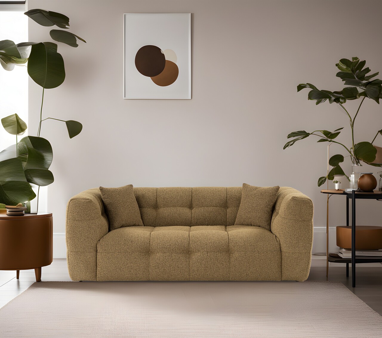 Canapea 2 locuri Atelier del Sofa 560ARE2154 Kaki
