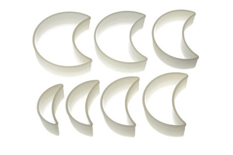 Set 7 forme pentru biscuiti Moon, Silikomart, 8×3.5 cm – 13×10.5 cm, nailon mezoni.ro