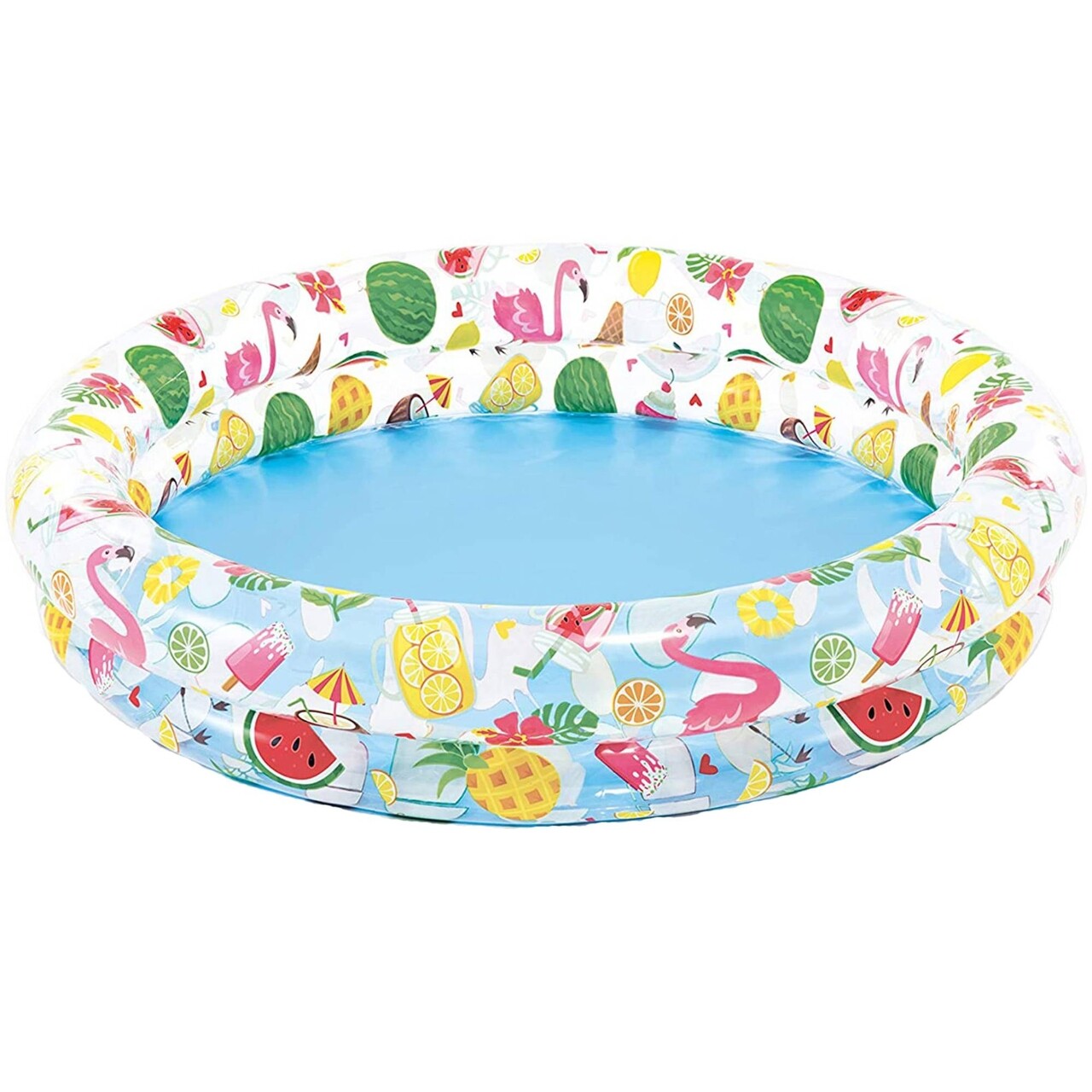 Piscina gonflabila rotunda pentru copii Fruity, 122x25 cm, 150 L, polivinil, multicolor - 1 | YEO