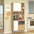 Dulap multifunctional, Locelso, RE6-SW, Stejar / Alb