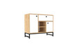 Consola, Puqa Design, İnci, 90x75x40 cm, PAL, Alb/Negru