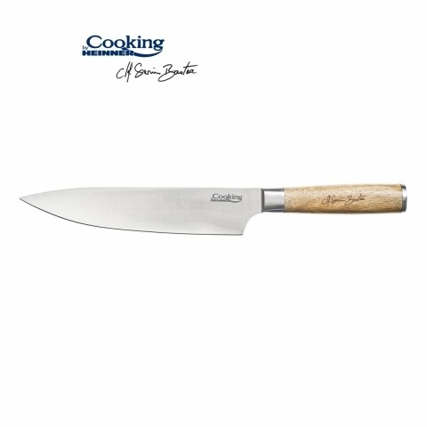 Cutitul bucatarului, Heinner Home, 20 cm, inox/lemn accacia, argintiu/natur