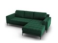 Coltar dreapta, Orrino, Mazzini Sofas, 4 locuri, 242x164x82 cm, catifea, verde bottle