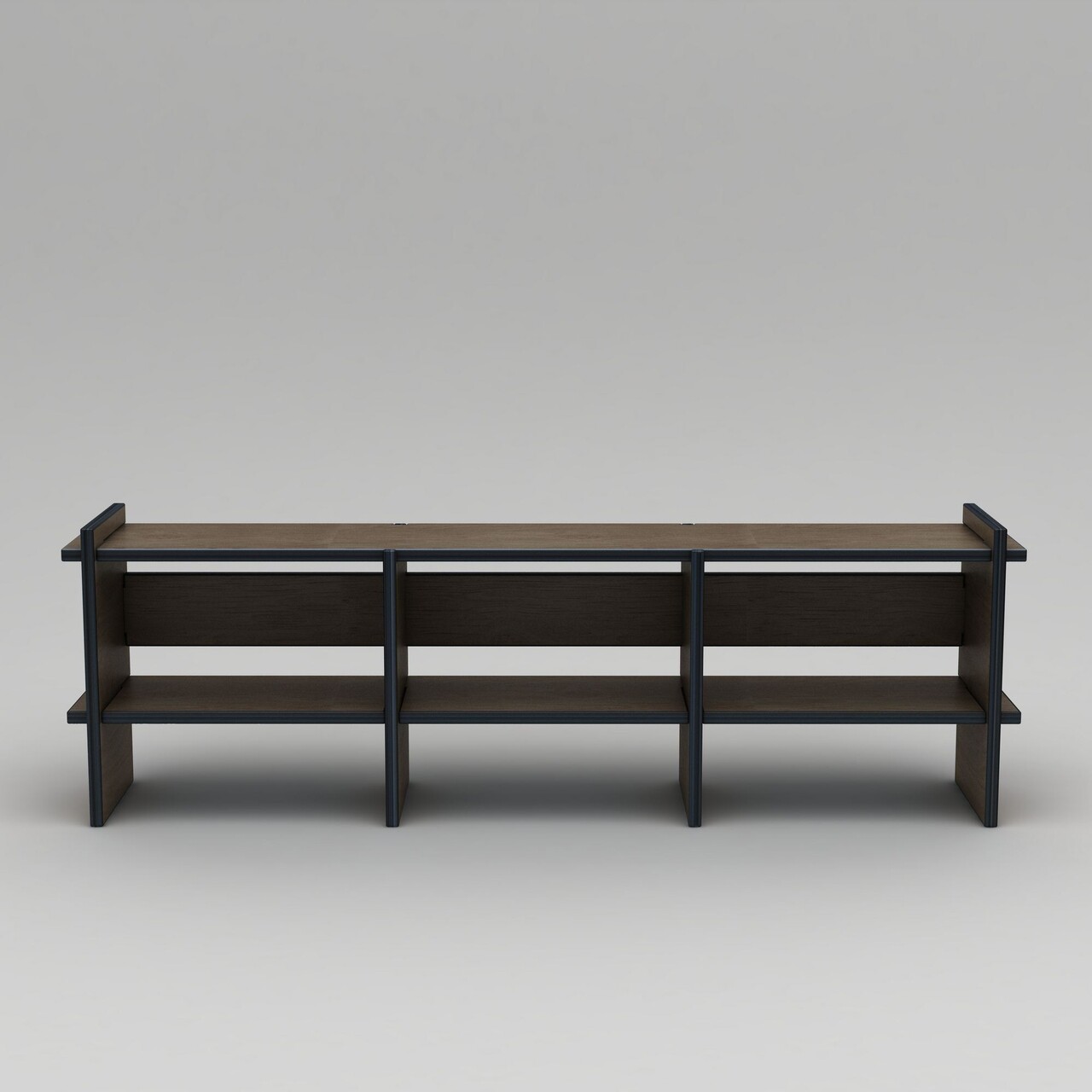 Comoda TV, Hanah Home, Umbra, 220x70x38 cm, Placaj, Maro - imagine 2