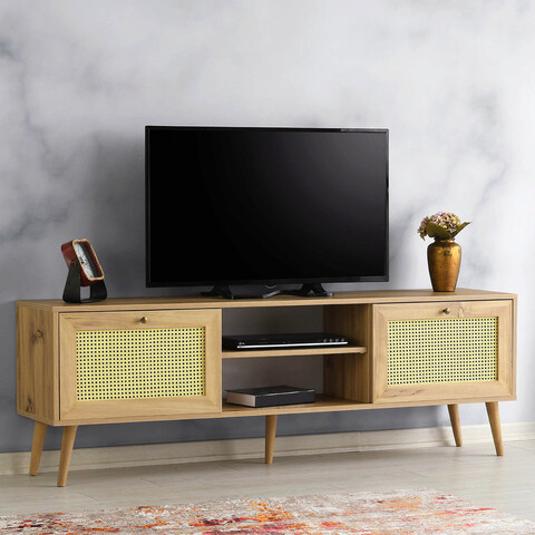 Comoda tv, kalune design, letoon 180, 180x60x40 cm, stejar
